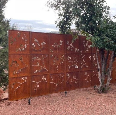 corten wall panels outdoor